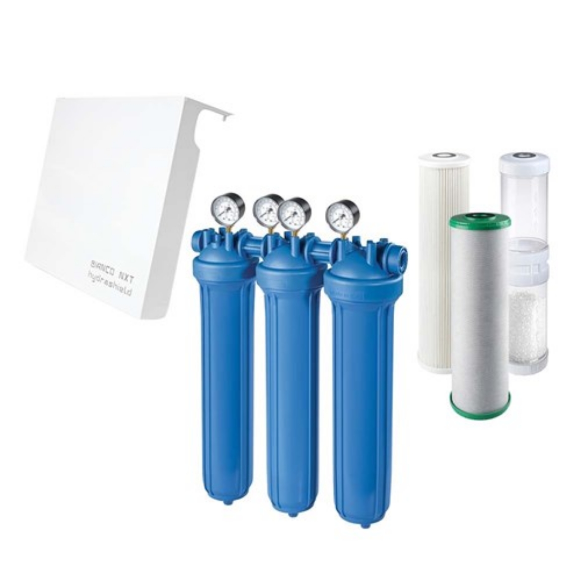 Picture of Atlas Filtri ATF-WHMTRIO20BIG1INPOLYP 20" Big Whole House Filtration Kit for Chlorine & Scale Reduction 812001