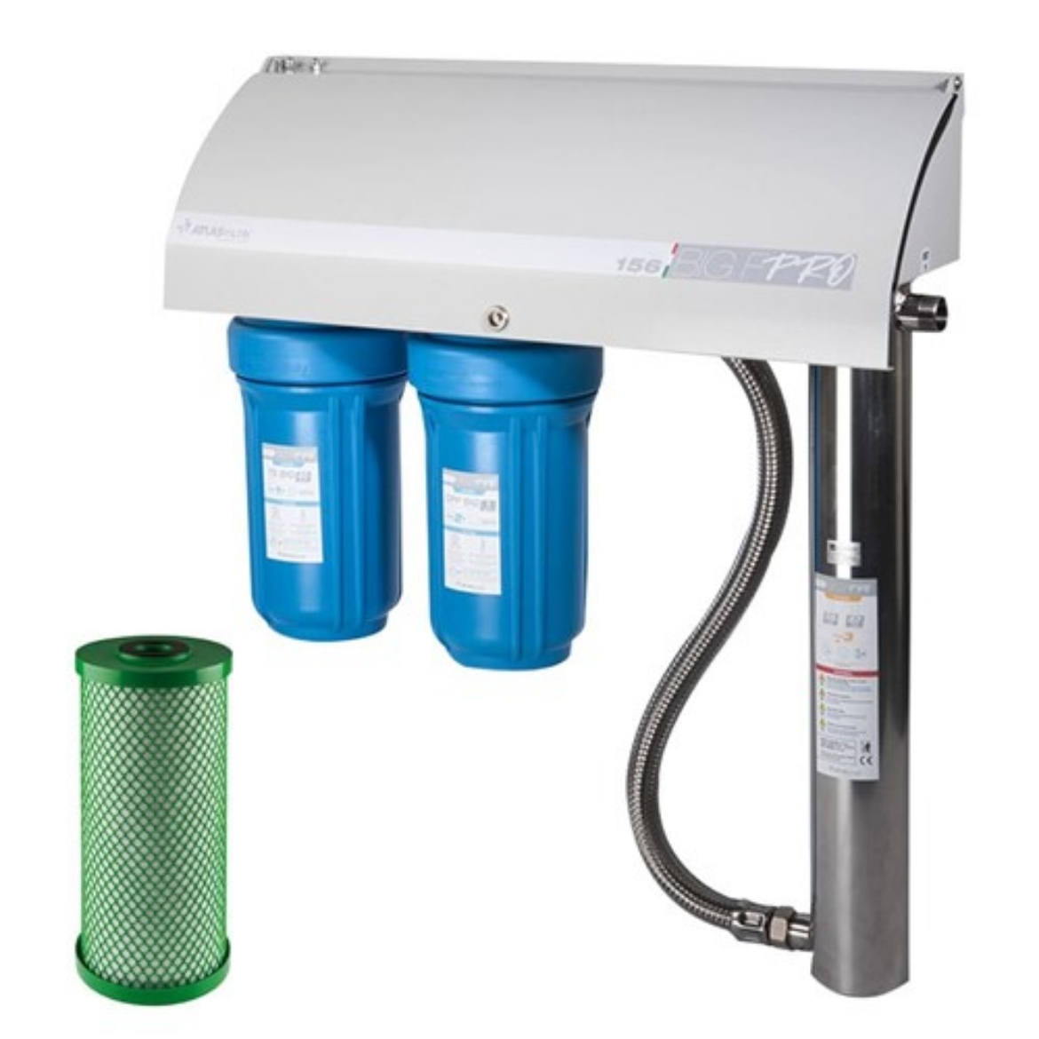Picture of Atlas Filtri Big F Pro 156 with 20 & 5 Mic Carbon 10" BIG - UV Filtration System 54lpm 811214