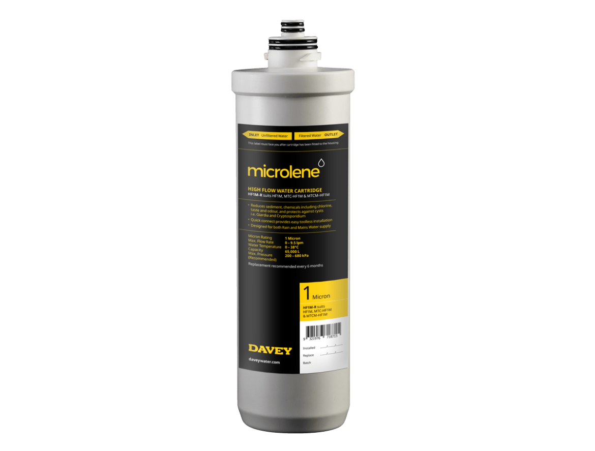 Picture of Davey Microlene High Flow Replacement Carbon Cartridge 1mic HF1M-R